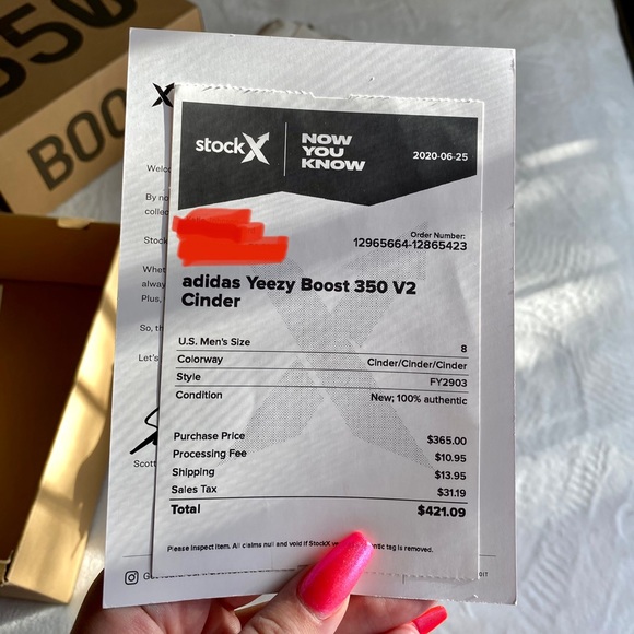 Cinder Adidas Yeezy Boost 350 V2 - Picture 12 of 13